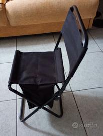 Sedia da campeggio pieghevole trasportabile a bors