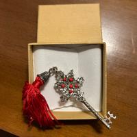 Chiave portafortuna in argento