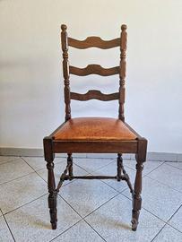 Sedia trono vintage anni '60 legno modernariato