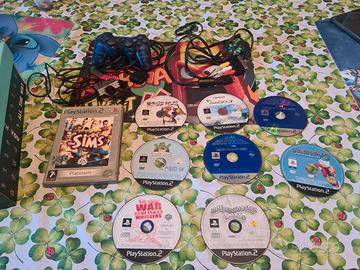 Lotto Playstation 2 Giochi + Accessori Originali 