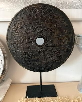 Chinese bronze mirror disk