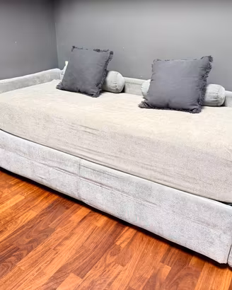 Divano letto singolo con secondo letto estraibile