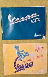 2 manuali originali Vespa et2 50cc 2 tempi