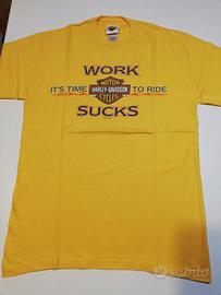 maglietta gialla Harley Davidson 