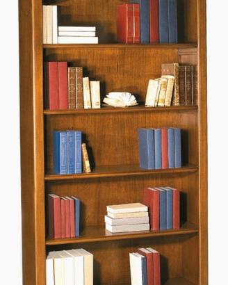 LIBRERIA IN LEGNO TINTO NOCE SCURO