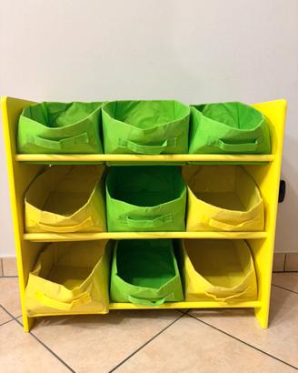 Porta giochi libreria montessori bambini