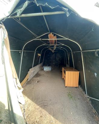 Garage in ferro e pvc 6.5m garage moto o attrezzi