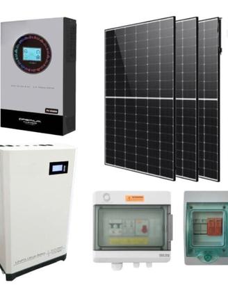 Kit fotovoltaico 6.2kw+accumulo da 14.33kwh