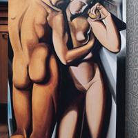 quadro dipinto a mano NO stampa Tamara de Lempicka