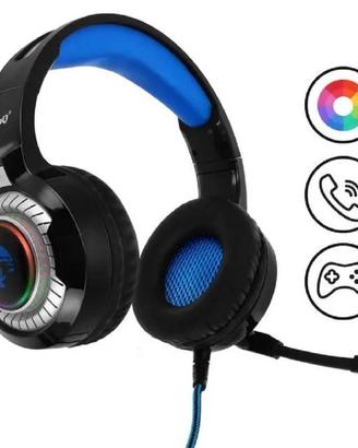 Cuffie gaming con luce led e microfono pc ps4 usb