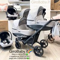 carrozzina gemellare trio NUOVO GIROBABY