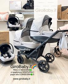 carrozzina gemellare trio NUOVO GIROBABY