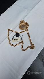 catenina donna con medaglia orologio Dolce e gabba