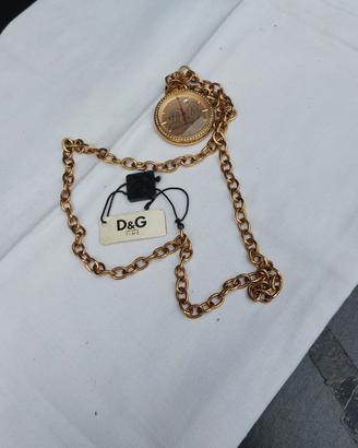 catenina donna con  orologio Dolce e Gabbana