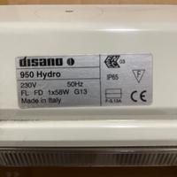 plafoniere neon Disamo a tenuta stagna
