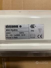 plafoniere neon Disamo a tenuta stagna