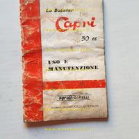 Agrati Capri Scooter 50 1968 manuale uso libretto 