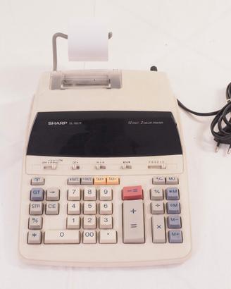 Calcolatrice da tavolo scrivente sharp el 1607p
