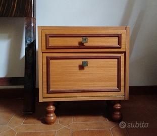 Set Camera Vintage: Comò + Comodino in legno (Stil