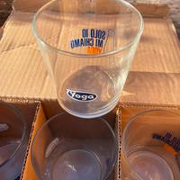 6 bicchieri vetro yoga