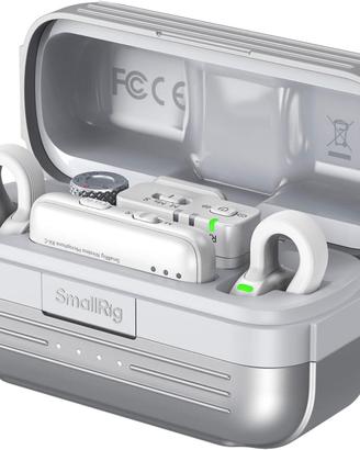 SMALLRIG Microfono Wireless S70 Bianco + 2x Clip
