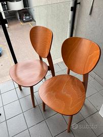 Set 4 sedie in legno ciliegio - Calligaris