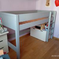 Letto a castello singolo per ragazzi/e 
