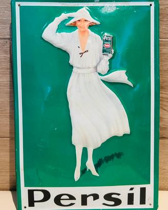 Targa Vintage Persil - In Metallo