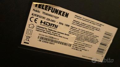 TELEVISORE 58 POLLICI TELEFUNKEN