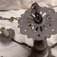 LAMPADARIO VINTAGE IN BRONZO