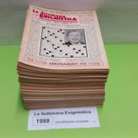 LA SETTIMANA ENIGMISTICA, anno 1988, parzialmente