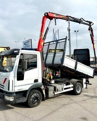IVECO EUROCARGO 80E17 ribaltabile + gru e JIB