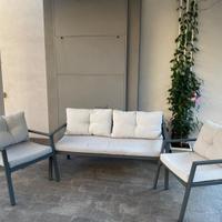 Divani Set 3PZ da giardino