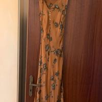 Abito Chemisier Floreale Beige/ Marrone chiaro