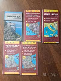 Lotto 1 libro e 4 carte Linea Gotica WWII