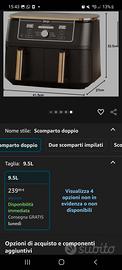 Friggitrice ad aria nuova ancora imballata