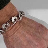 Bracciale argento Nine hearts 