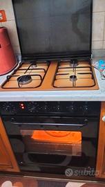 PIANO COTTURA 4 FUOCHI + COPERCHIO + FORNO NARDI