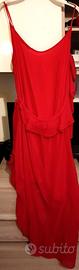 abito rosso donna bershka