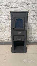 STUFA A LEGNA BERNA LUX 5,0 kW – BEIGE o ROSSO –