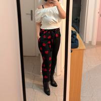 Set 2 pezzi psntaloni e top bardot tg M