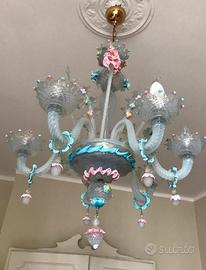 ✨ Lampadario in Vetro di Murano – Originale  🎨