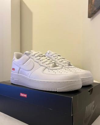 Nike Air Force 1 Low Supreme Bianche Taglia 41