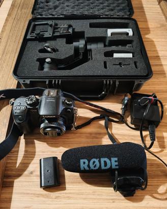 Panasonic gh4 microfono rode ghimbal