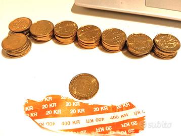 Danimarca - Lotto di 41 monete da 20 Corone FDC- a
