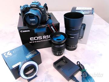 Canon EOS R50 + 3 Obiettivi - Pari al nuovo