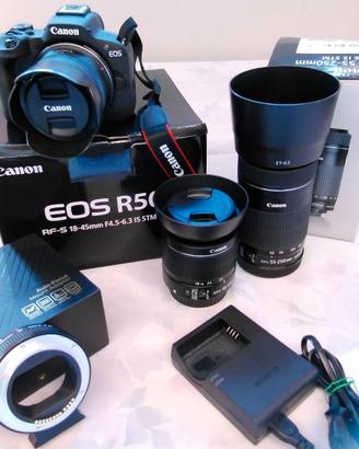 Canon EOS R50 + 3 Obiettivi - Pari al nuovo