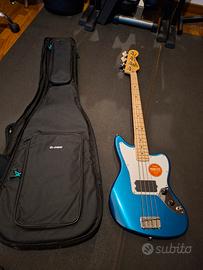 Fender Squier Jaguar bass lake placid blue -nuovo-