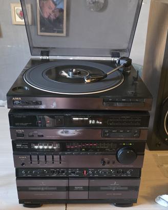 Impianto HIFI AIWA CX-77 + GIRADISCHI 