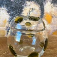 Ciotola a forma di mela in veteo soffiato